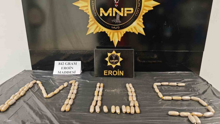 Midesinde 84 kapsül eroin taşıyan şahıs yakalandı