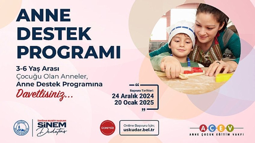 Üsküdar'da "Anne Destek Programı" Başlıyor