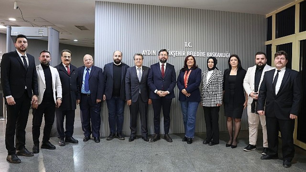 Başkan çerçioğlu'na aydın gazeteciler cemiyeti'nden ziyaret