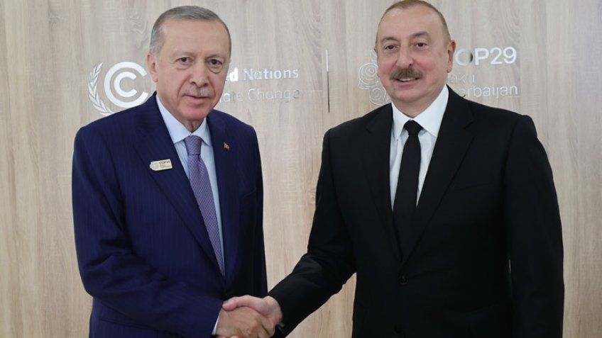 Cumhurbaşkanı Erdoğan Azerbaycan Cumhurbaşkanı Aliyev ile görüştü