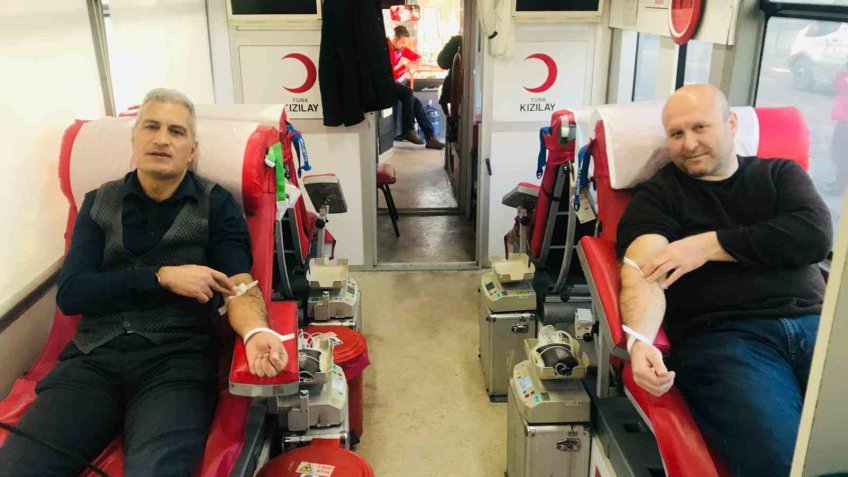 Elazığ’da kan bağışı kampanyasına destek