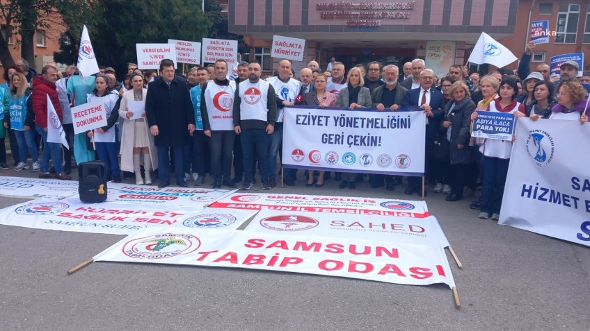 Samsun Tabip Odası Başkanı Aydoğdu: Adil, şeffaf ve toplumcu bir sağlık sistemini savunuyoruz