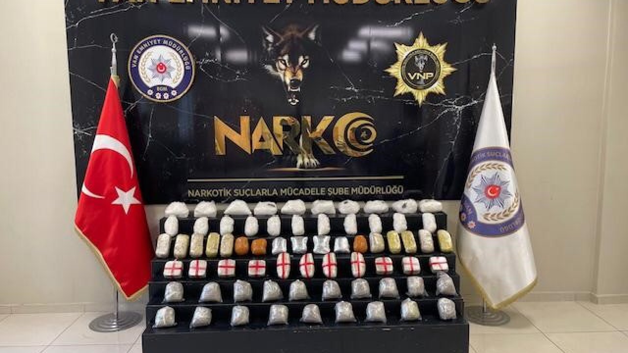 Van’da 55 kilo uyuşturucu ele geçirildi