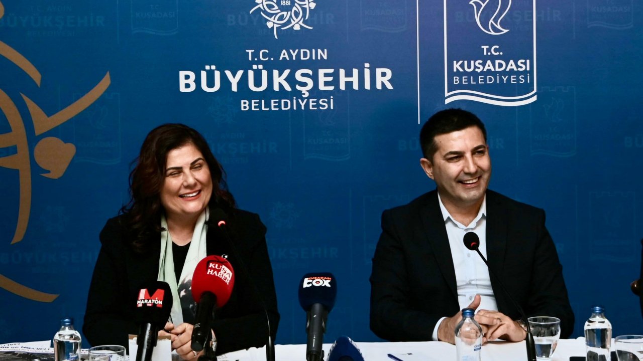 Aydın Büyükşehir Belediye Başkanı Çerçioğlu ile Kuşadası Belediye Başkanı Günel'den ortak basın toplantısı 