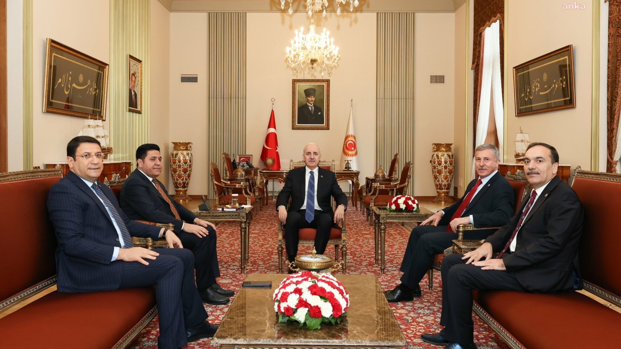 TBMM Başkanı Numan Kurtulmuş, Yeni Yol Partisi heyeti ile görüştü