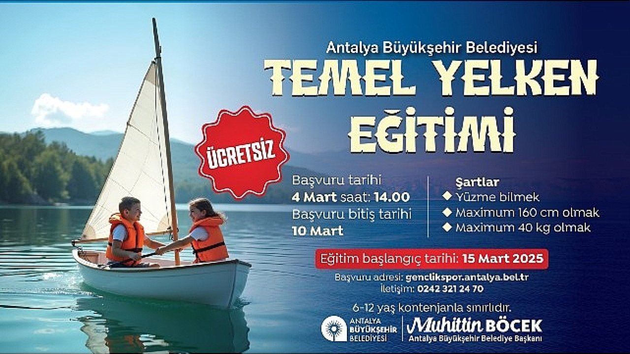 Büyükşehir'den 'Temel Yelken Eğitimi'