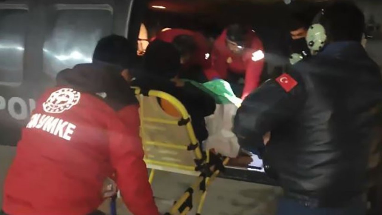 Doğum hastası için Sikorsky helikopter havalandı
