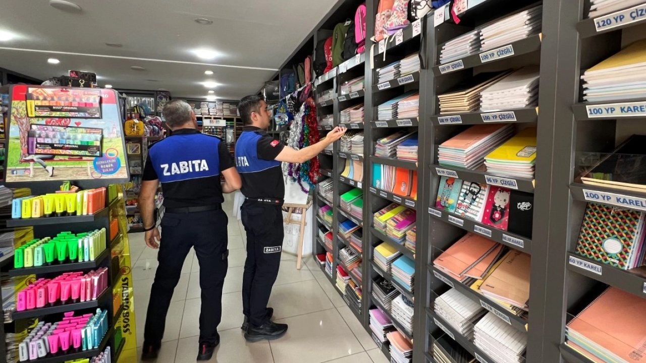 Bursa İnegöl Zabıtası'ndan kırtasiyelere sıkı denetim