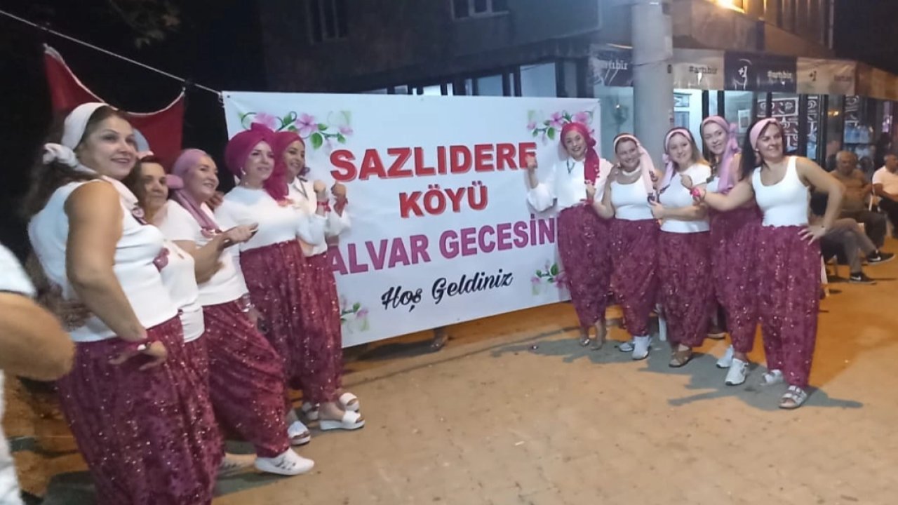 Edirne Sazlıdere'de Şalvar Gecesi coşkusu