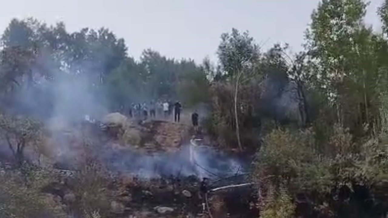Hakkari’de ormanlık alanda yangın