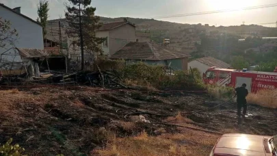 Malatya’da iki ayrı noktada bahçe yangını