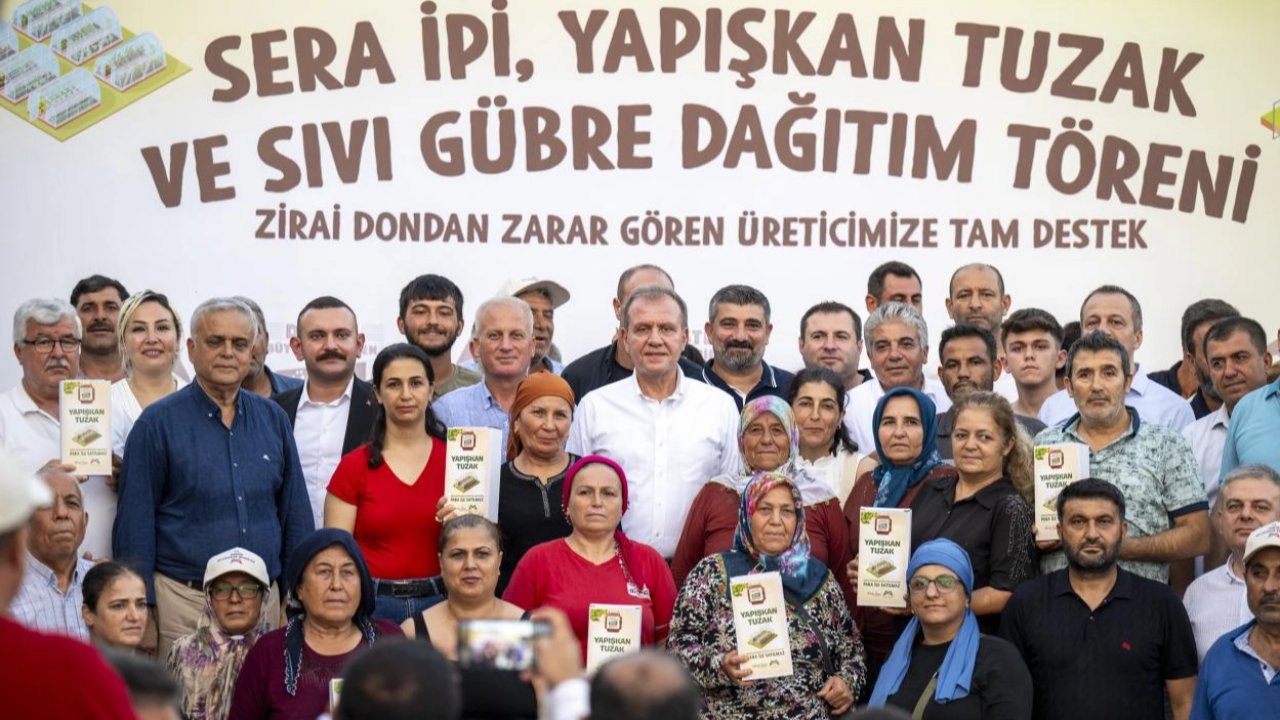 Mersin'de zarar gören çiftçiye destek