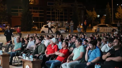 Nevşehir'de milli maç coşkusu