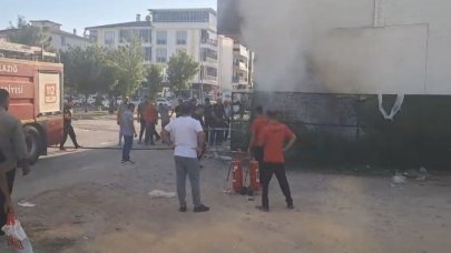 Elazığ’da depo yangını