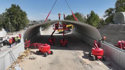 Konya'daki bu teknik Türkiye’de ilk kez deneniyor... İnşaatı süren köprülü kavşak trafiği rahatlatacak