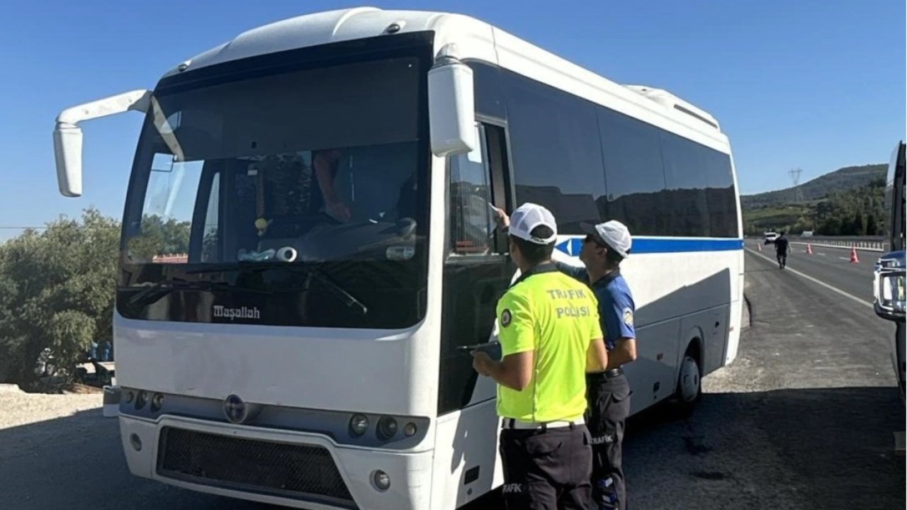 Manisa’da servis araçlarına sıkı denetim
