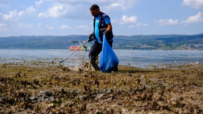 Sapanca çevresinden 2 ton çöp çıktı