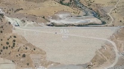 Diyarbakır'da Çermik Kale Barajı'nda su tutuldu