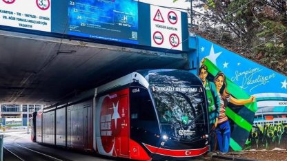 Kartepe demir ağlarla örülüyor... Kartepe tramvayı için ilk kepçe vuruldu