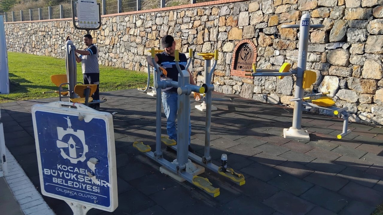 Kocaeli Darıca&#039;da Millet Bahçesi&#039;nde kesintisiz çalışma