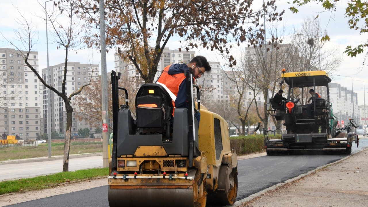 Osmangazi’de park içi yollar yenilendi