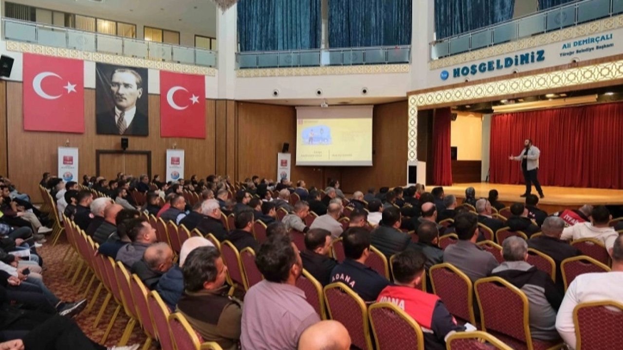 Adana Büyükşehir personeline güvenli sürüş teknikleri eğitimi
