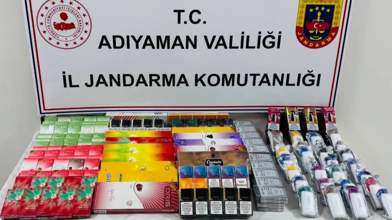 Adıyaman&#039;da kaçak sigara operasyonu