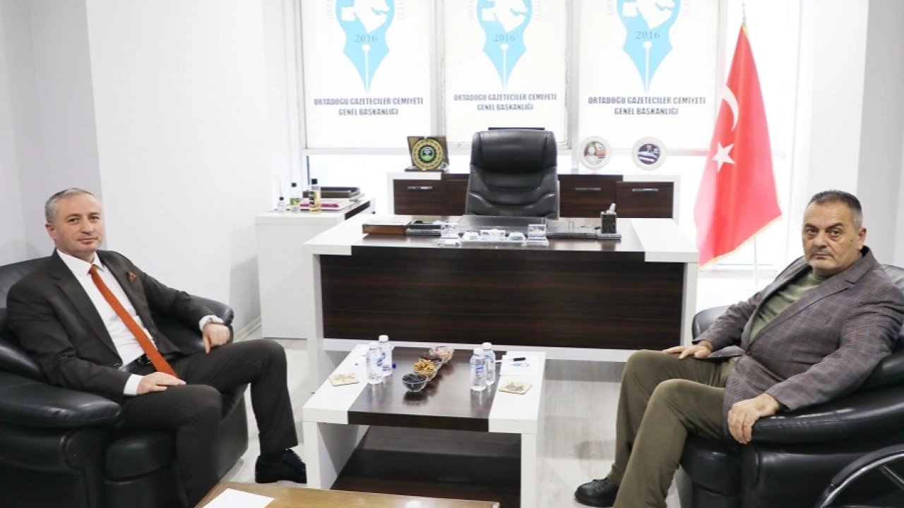 Ağrı'da Milli Eğitim Müdürü Kökrek’ten Ortadoğu Gazeteciler Cemiyeti’ne ziyaret