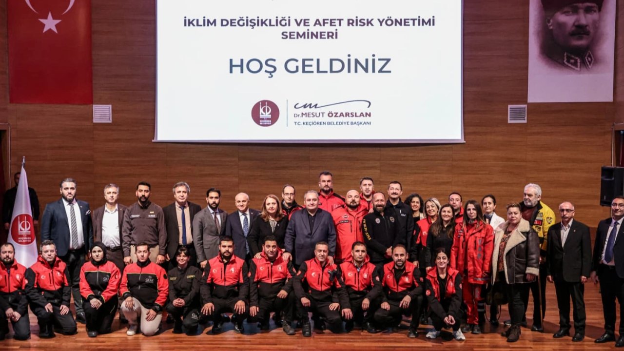 Ankara Keçiören’de &#039;İklim Afet Risk Yönetimi&#039; semineri
