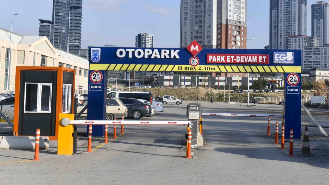 Ankara’da “Park Et Devam Et” uygulaması 3 noktada hizmet veriyor