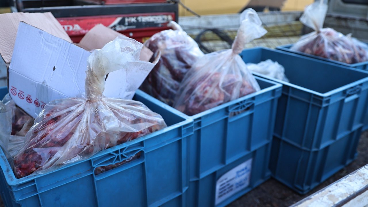 Antalya otogarında 270 kilo uygunsuz taşınan et bulundu