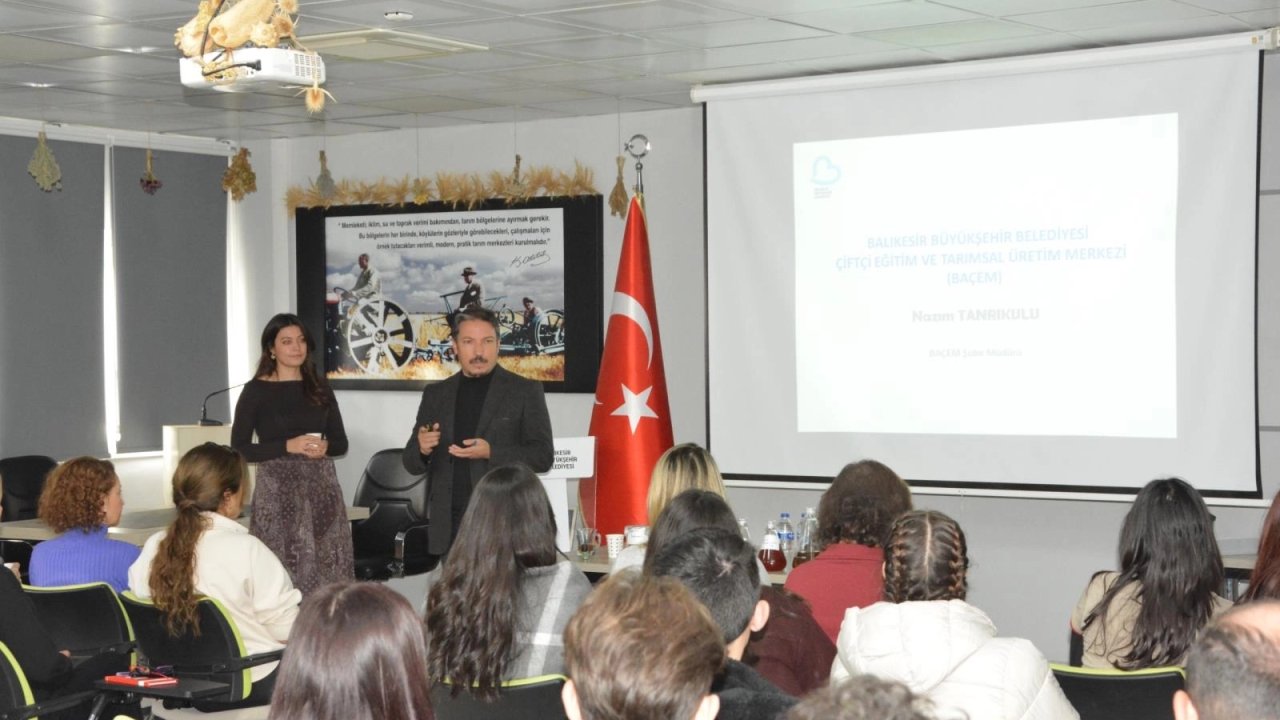 Balıkesir’de gençler aromatik bitkileri BAÇEM’de tanıdı