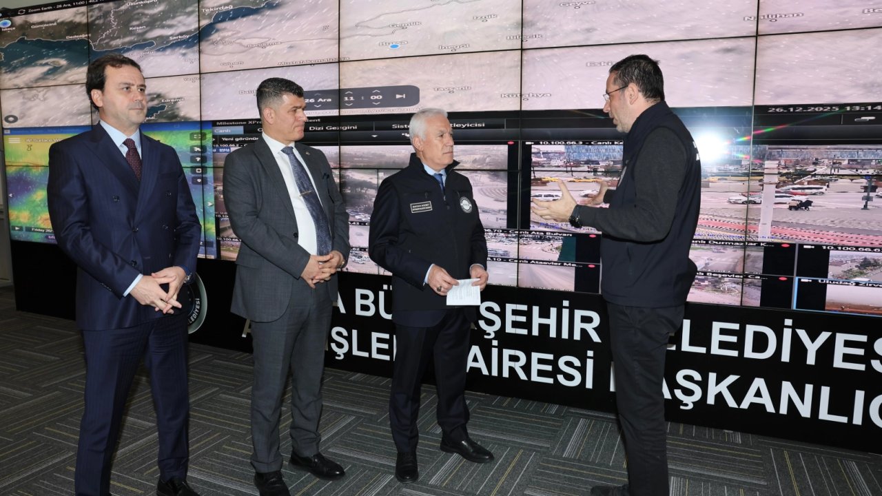 Bursa Büyükşehir'de kar alarmı