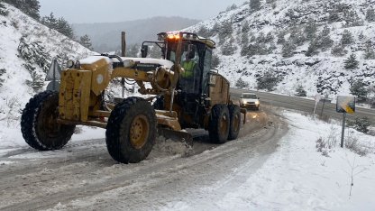 Bursa Büyükşehir'den karla mücadelede son durum