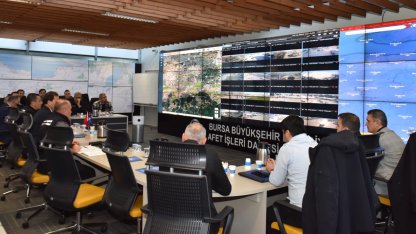 Bursa Büyükşehir'den kış tatbikatı