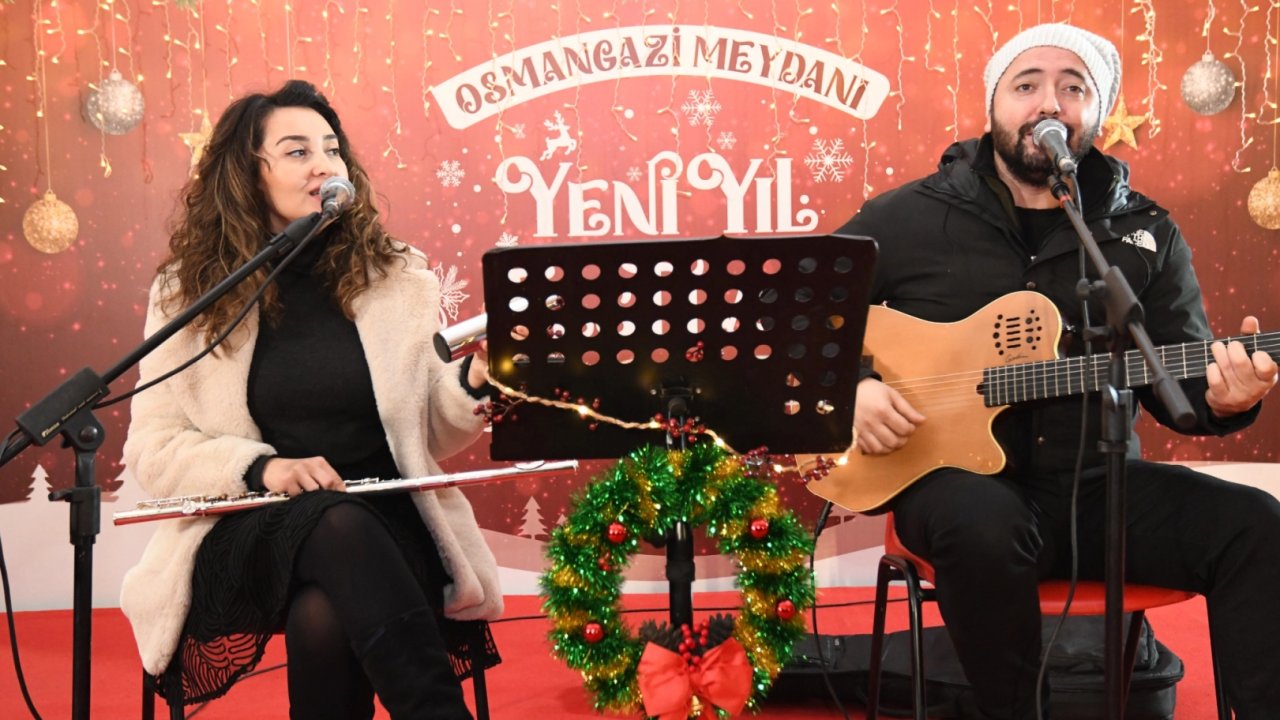Bursa Osmangazi’de Yeni Yıl Festivali'nde akustik rüzgarı