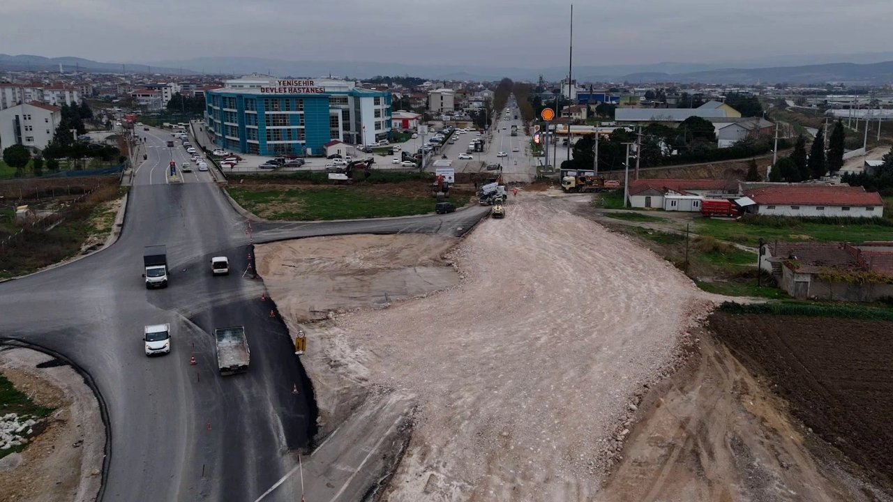 Bursa Yenişehir&#039;in giriş çıkışlarında büyük revizyon