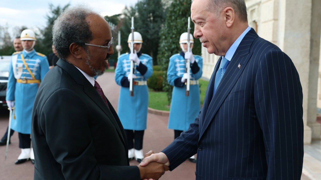 Cumhurbaşkanı Erdoğan mevkidaşı Mahmud'u ağırlıyor