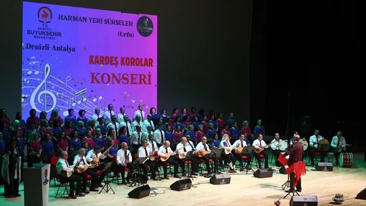 Denizli'de sanatseverlere 'Kardeş Korolar Konseri'