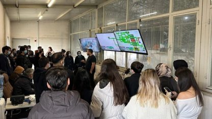 Denizli’de üniversiteliler katı atık tesisini yerinde gözlemledi