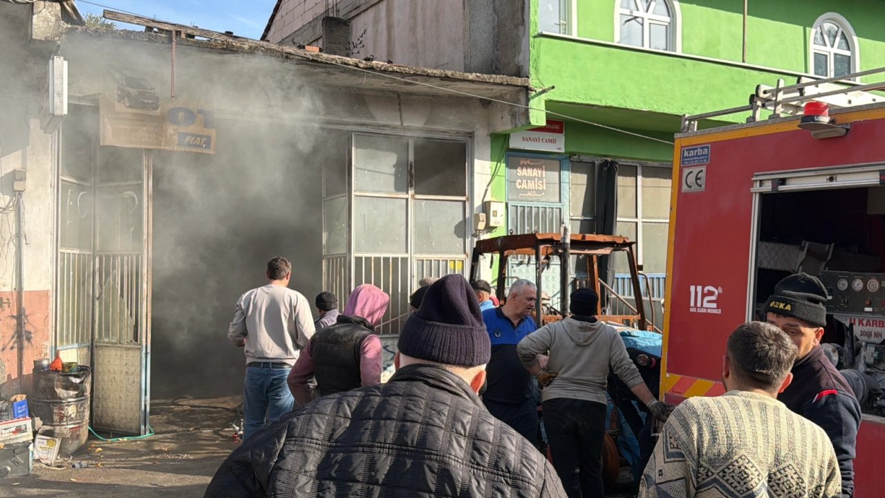 Düzce Yığılca sanayi sitesinde korkutan yangın!