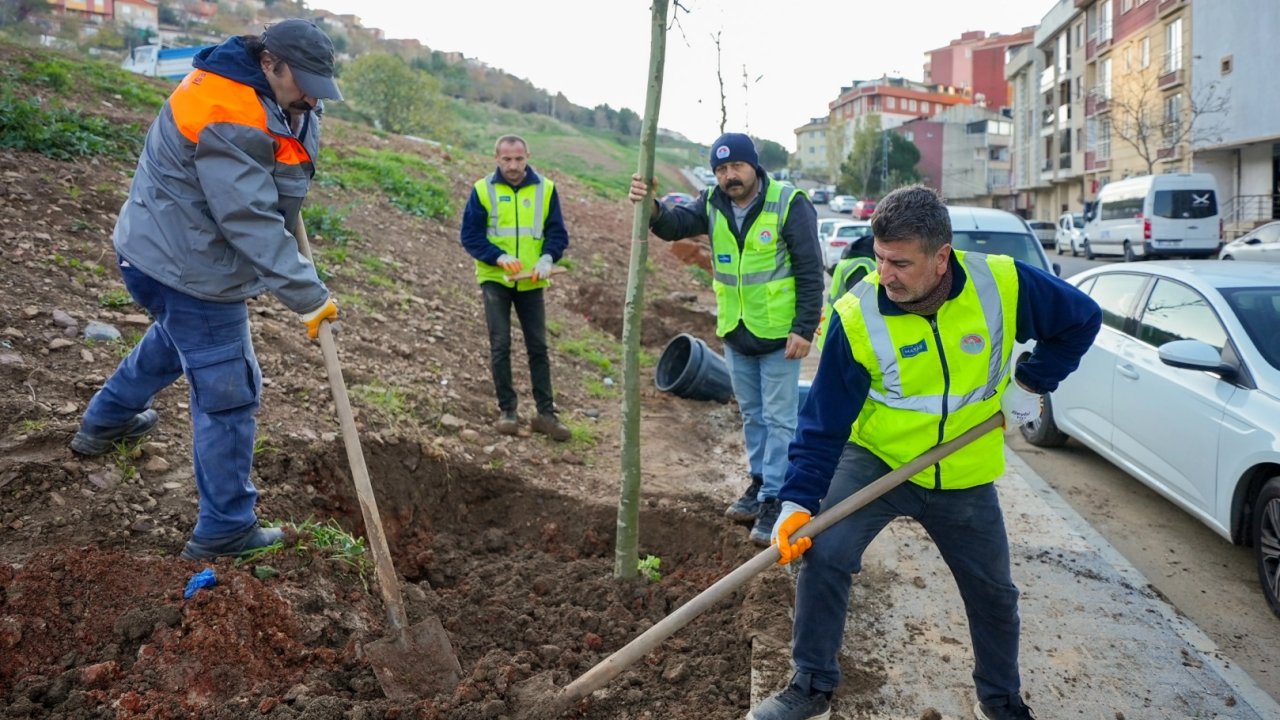 İstanbul Maltepe'de Zümrütevler’in parkları geri dönüşümle yenileniyor