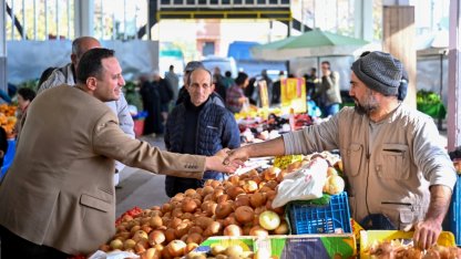 İzmir Bornova’da Pazaryeri ziyareti ve denetimi