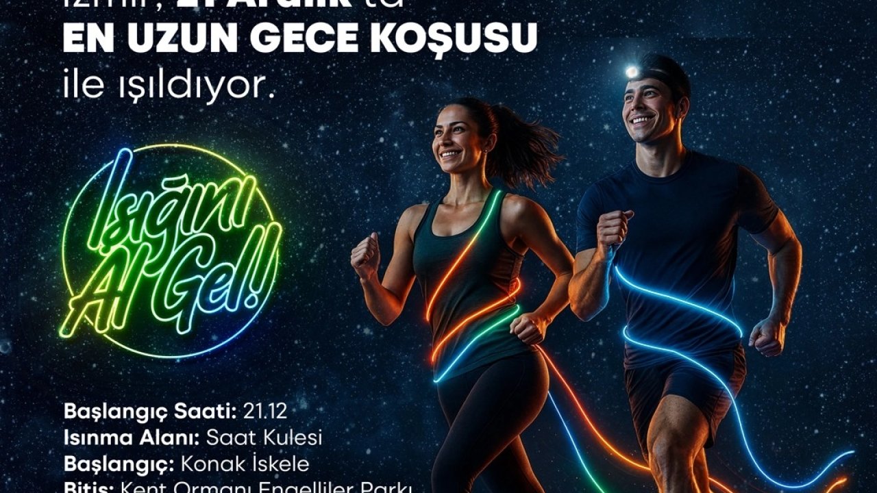 İzmirliler en uzun gecede koşacak