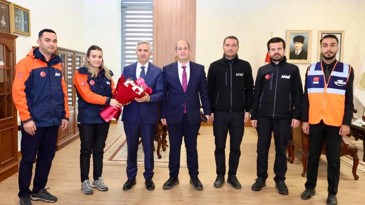 Kahramanmaraş AFAD heyetinden Vali Ünlüer'e ziyaret