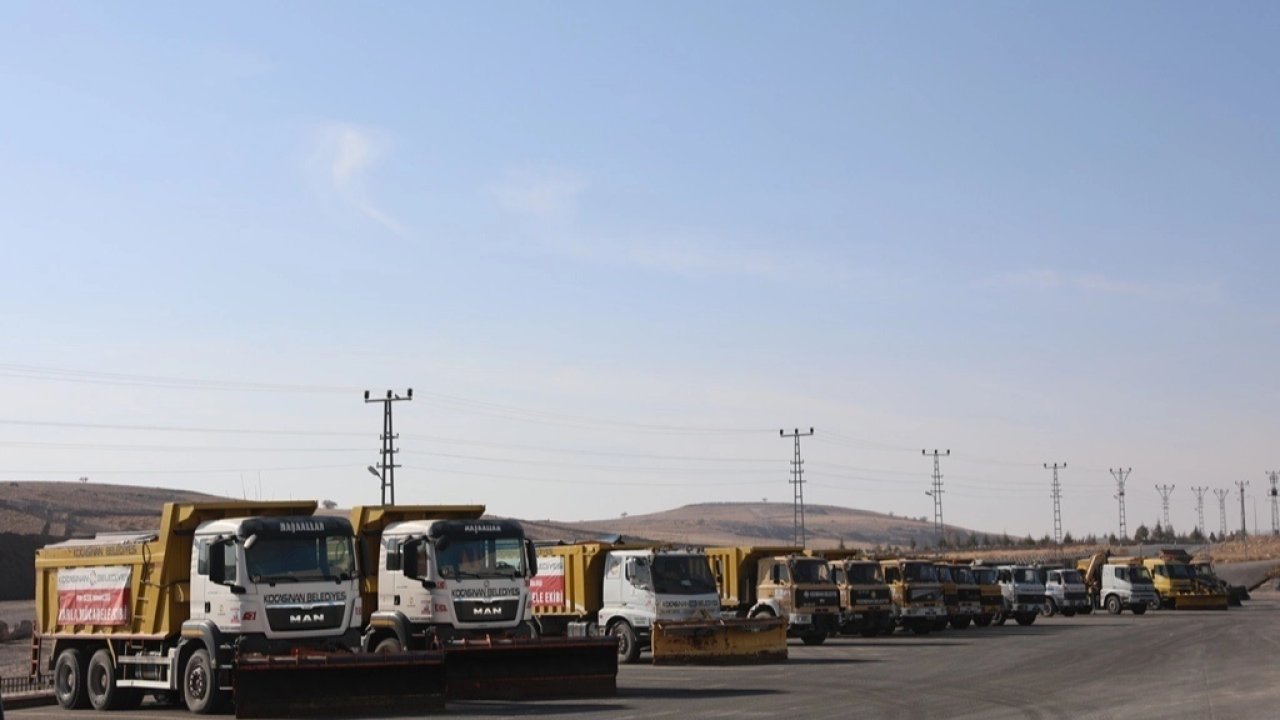 Kayseri Kocasinan kar yağışına hazır