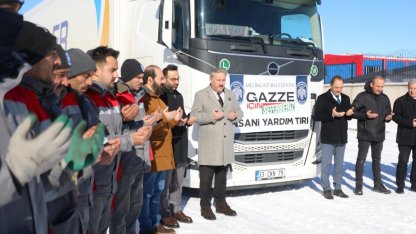 Kayseri Melikgazi'den Gazze'ye yardım tırı