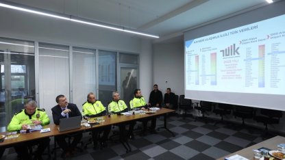 Kayseri protokolü Trafik Kontrol Merkezi'nde