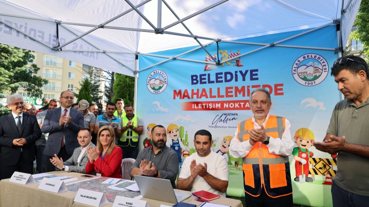 Kayseri Talas mahalle mahalle dolaşıldı