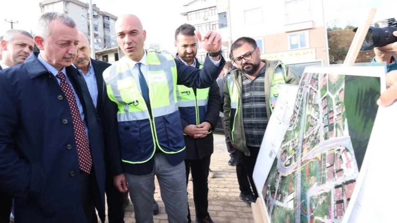 Kocaeli'de Başkan Büyükakın, Eskihisar Kavşağı'nda son durumu inceledi